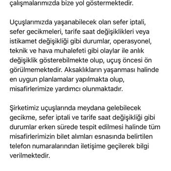 Pegasus Uçuş Planım Değişti, Mağduriyet Yaşadım