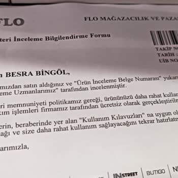 FLO Ayakkabı FLO'dan Yapılan Alışveriş Pişmanlığı.