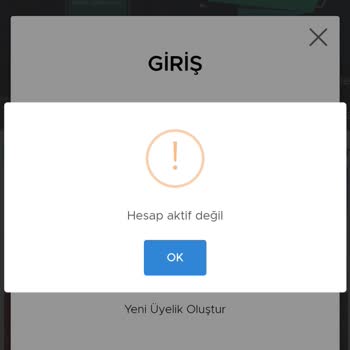 Casinoper Hesap Aktif Değil Hatası