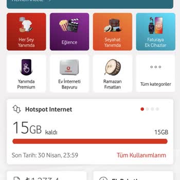 Vodafone Yurt Dışı İnternet Paketi