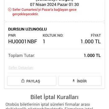 Obilet Ve Otobüs Firmaları Elele Vatandaşı Mağdur Etmeye