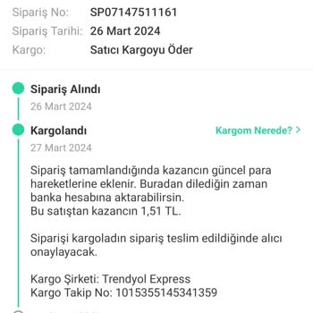 Trendyol Express Gönderdiğim Kargomu Kaybetti