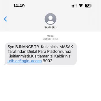 Binance MASAK Mesajı Geldi