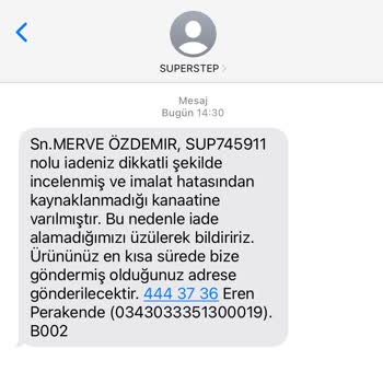 Sanal Çadır Giyilmiş Ürünün İade Reddi Skandalı