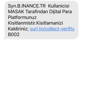 Binance MASAK İnceleme Mesajı