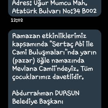 Sultangazi Belediyesinden Gelen Mesajlar