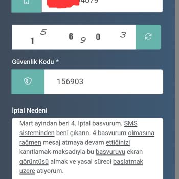 "Biletinial" Sürekli SMS Atıyor Ve İptal Edilmiyor