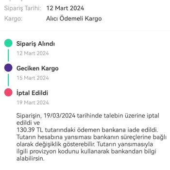 Dolap Para İadesi Gerçekleştirmiyor