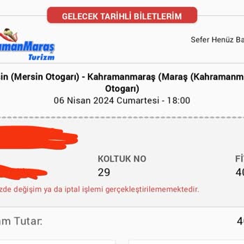 Mersin Büyükşehir Belediyesi 77 Numaralı Otobüs Şikayeti