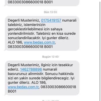 Boğaziçi Elektrik - BEDAŞ Müşteri Hizmetleri Geri Dönüş Yapmıyor