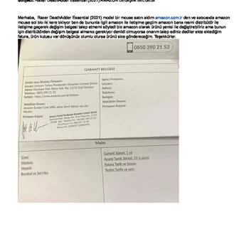 Amazon.com.tr Sattığı Ürüne Destek Sağlamıyor!