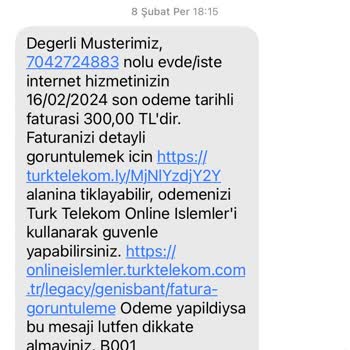 Türk Telekom Magnet Sürekli Artan Fatura