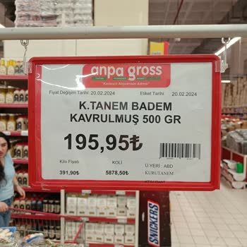 Anpa Gross Market Fiyat Farklılıkları Ve İlgisiz Personel Şikayeti