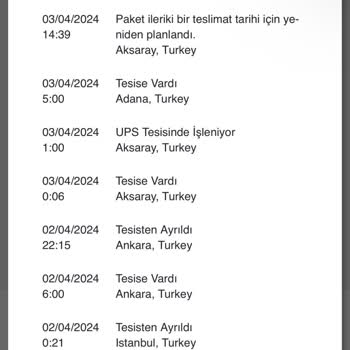 UPS Türkiye Kargo Paketimi Getirmiyor