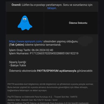 Epinyum Verdiğim Sipariş Saatlerdir Teslimat Aşamasında