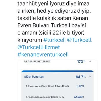 Turkcell Bayisinde Yaşanan Sorunlu Satış İşlemi