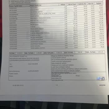 Hyundai Ata Plaza Yeni Değişen Kayışın Çatlaması