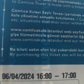 Çamlıca Kulesinde Rencide Edici Uyarı