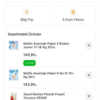Migros'tan Alınan Molfix Bez Ürün Kalitesizliği