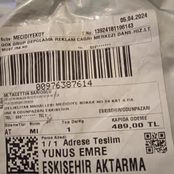 Gök Grup Depolama Eksik Ve Orijinal Olmayan Ürün