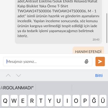Trendyol Milla İade Gönderildiği Halde Kargolanmadı Deniyor