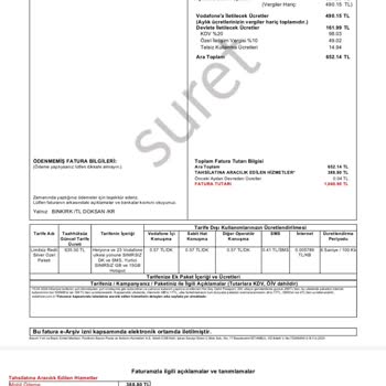 Vodafone Haksız Kazanç Elde Etmesi İnsanları Mağdur Etmesi