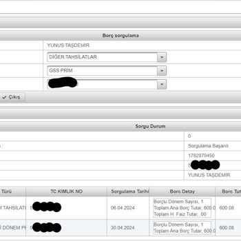 SGK GSS Prim Borcu Ödeme Muamması.