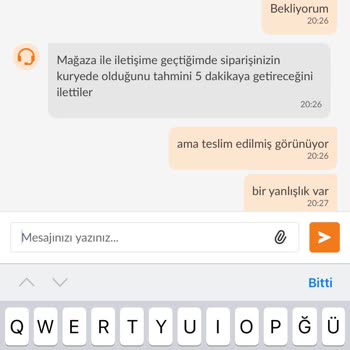 Trendyol Yemek Siparişim Teslim Edilmedi