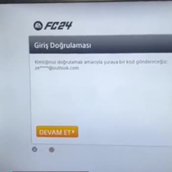 EAFc24 Giriş Doğrulaması İstiyor, Mail Adresi Benim Değil!