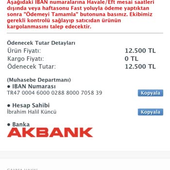 Sahibinden Param Güvende Ödeme Yaptım Klimam Gelmedi Ve Paramı İade Edin