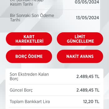 Ziraat Bankası Ziraat Genç Kart Harcama Yapmamama Rağmen Kredi Kartı Borcu Gözüküyor