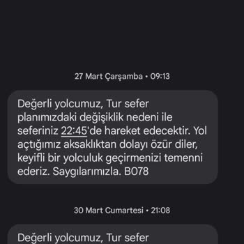 Kamil Koç Turizm Kendi Otobüslerinin Kaçta Hareket Edeceğini Bilmiyor.