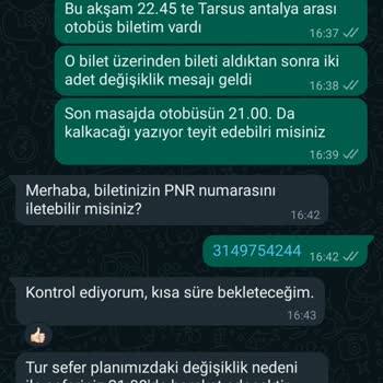 Kamil Koç Turizm Kendi Otobüslerinin Kaçta Hareket Edeceğini Bilmiyor.
