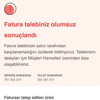 Hepsiburada.com "Erk Mutfak" Fatura Kesmiyorlar.