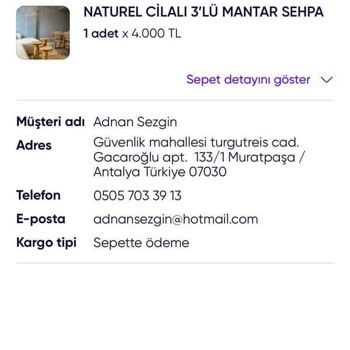 Aktaş Home Adlı Ayıplı Ürün Satan Instagram HesabI