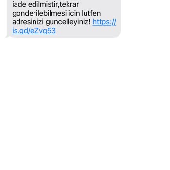 Kargo Yurt Dışı Numarasından Gelen Şüpheli Mesaj