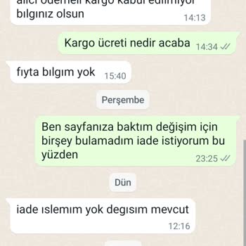 Mademoi Ücret İadesi Yapılmıyor