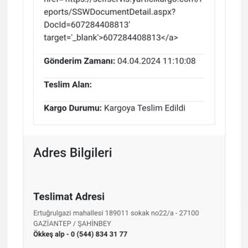 Yurtiçi Kargo Sahte Teslimat. Kargoyu Almadım