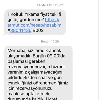 Armut Son Dakika Rezervasyon İptali