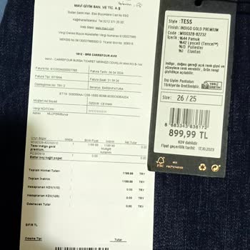 Mavi Jeans Fiyat Uyuşmazlığı