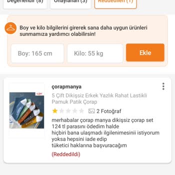 Trendyol Ürün Eksikliği
