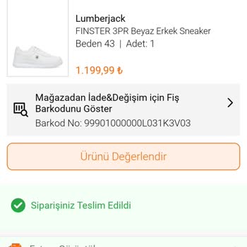 FLO Ayakkabı FLO Garantili Ürünü Kabul Etmiyor