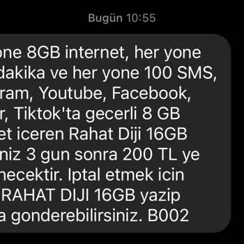 Turkcell Rahat Diji Fiyat Artışı