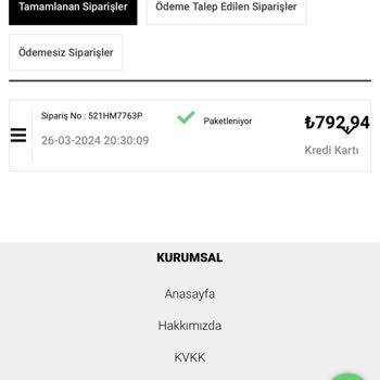 Alaçatı Stili Siparişin Kargoya Verilmemiş Olması