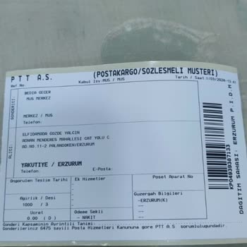 Elfida Moda PTT Kargom Kayboldu