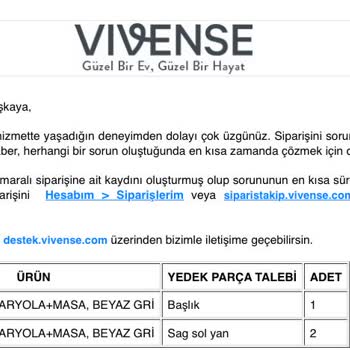 Vivense Ayıp/ Kusurlu Ürün Gönderiyor, Tamirini Yapmıyor!