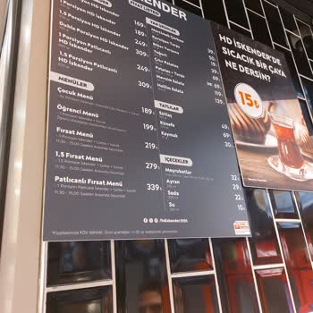 HD İskender Restaurant Hizmet Kalitesinde Beklenenin Altında Bir Deneyim