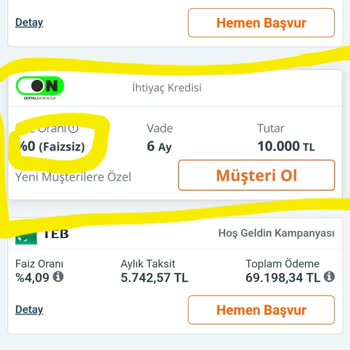 Burgan Bank - On Mobil Bankacılık %0 Faiz Bilinmezliği