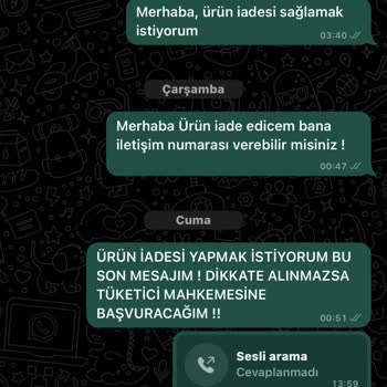 Qarmacha İade Kabul Etmiyor!