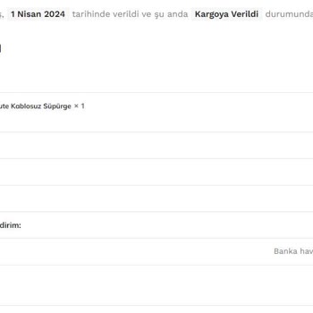 Demagoji 23048 Numaralı Sipariş Teslim Edilmedi, Kargo Firmasına Ulaşılamıyor!